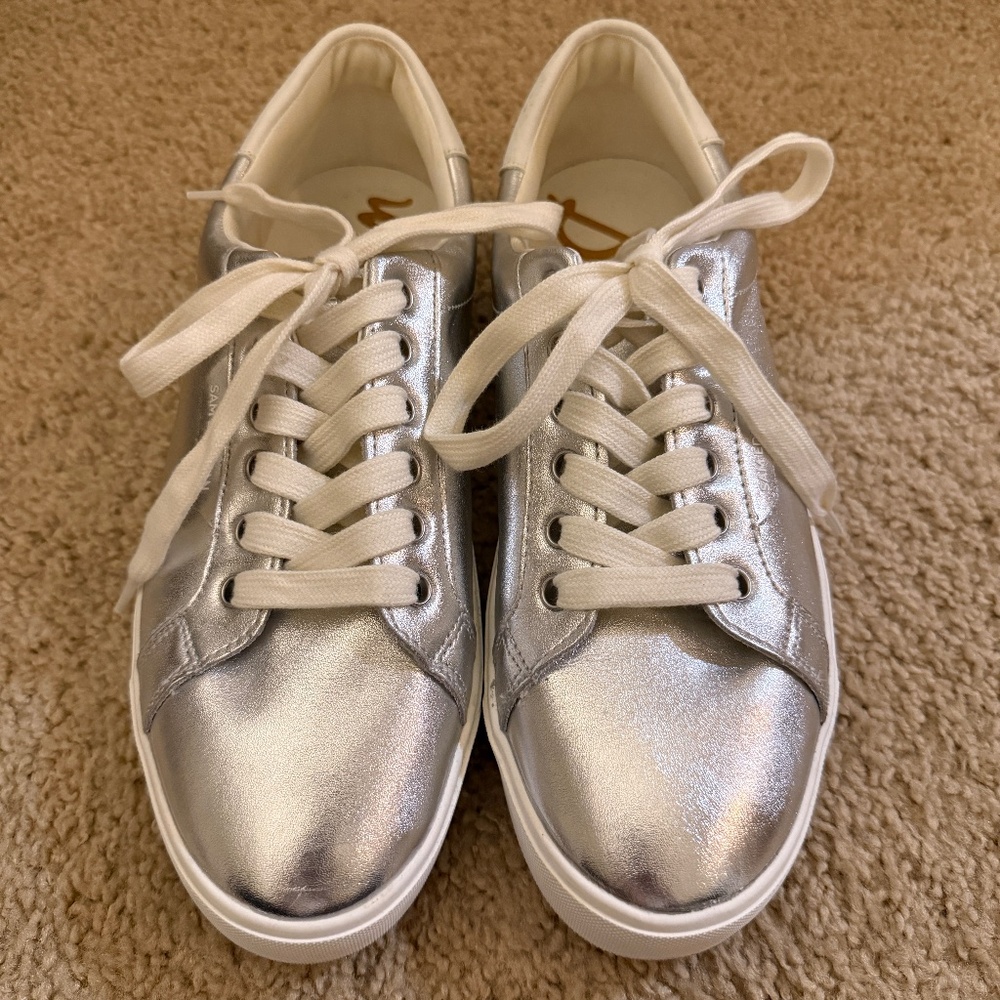 Silver sneakers